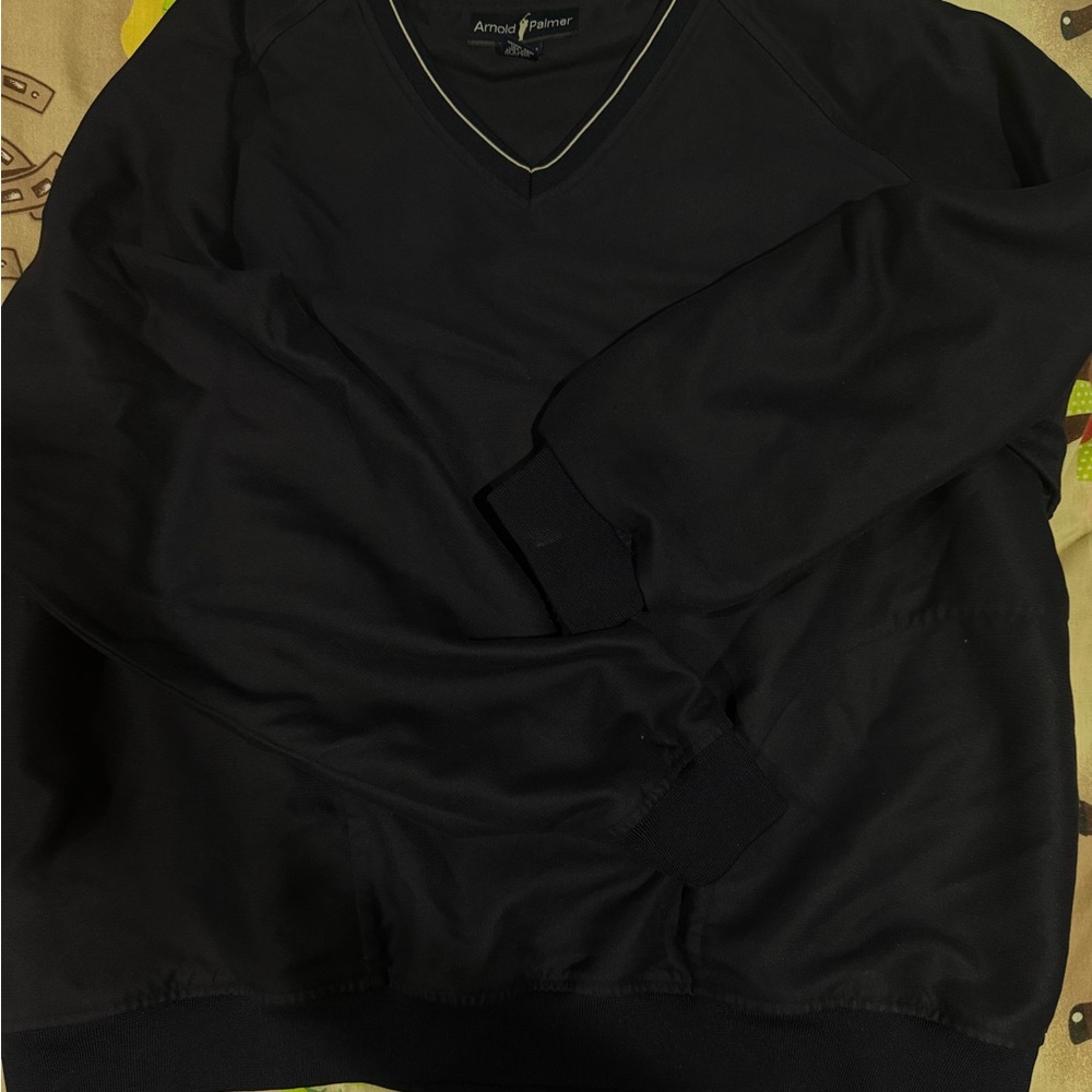Vintage Arnold Palmer Men's Black Pullover